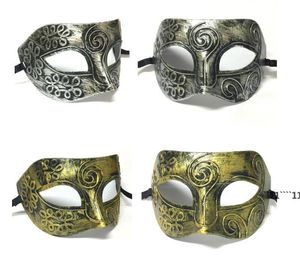 Nowy retro plastikowy rzymski rycerz Mask Men and Women039s Maskarade Ball Maski Party Favors Ubieraj się RRF11647785443