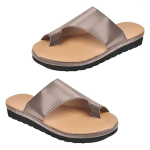 Slippers Women Toe Ring Ring Walking Slide Shoes Casual