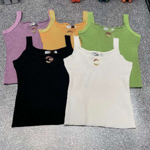 قناة صدرية مصمم C Top Quality C خزانات الأزياء الفاخرة Camis Summer Short Underlay Slim Sexy Girl holl