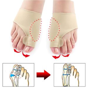 Behandling 1Pair Toe Separator Hallux Valgus Bunion Corrector Hammer Toe Straceer Foot Pain Relief Orthopedic Pedicure Tools Foot Care