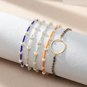 Strand Compact Elegant e Freshwater Pearl Bracelet para mulheres Miyuki