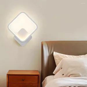 Wall Lamp LED 12W Square Indoor Lighting Bedroom Bedside Living Room Sofa Background Study Dining LP-194