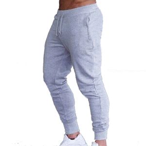 Pantolon fitness kas gri koşu pantolon katı koşu pantolon erkek spor kalem pantolon erkek pamuk yumuşak vücut geliştirme joggers spor salonu pantolon