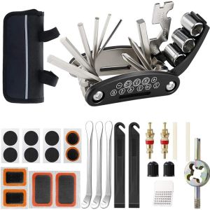 Werkzeuge Fahrradreparaturwerkzeuge Kit Bike -Zubehör Multi -Werkzeug -Set mit Pumpenreifen Patch tragbarer Mountain Road Biketire Auto Tool Set