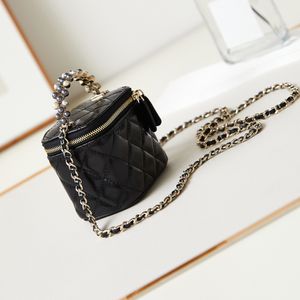 12A All-New Mirror Quality Designer Mini Chain Bag 11cm Womens Multi-Color Bucket Bag Luxurys Genuine Leather Handbags Crossbody Shoulder Gold Chain Bags