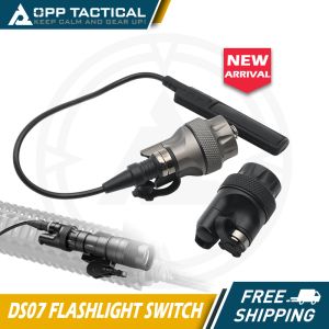 Ljus Taktisk DS07 Ficklampe Switch Waterproof Weaponlight Switch Assembly för SF Scout Flashlight PLHV2 och Kiji Illuminator