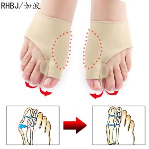 Verktyg 1Pair Big Bone Orthopedic Bunion Correction Pedicure Socks Silicone Hallux Valgus Corrector Sush Toes Separator Fötter Care Tool