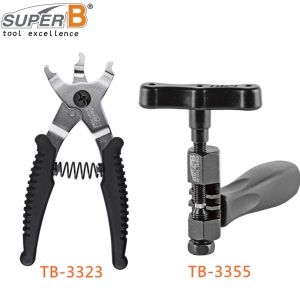 Strumenti Superb per biciclette di riparazioni per biciclette Estrattore rivettatore TB 3355 e 2 in 1 Pinza a collegamento Master The Trident MTB Road Folding Bike Tools