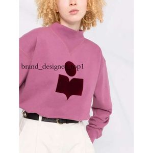 Isabel Marant Hoodies Mode High-End-Designer Luxus Baumwollpullover Dreieck halb hoher Nacken Sweatshirts Tops Pullover hochwertiger loser Casual Sweatshirts 4825