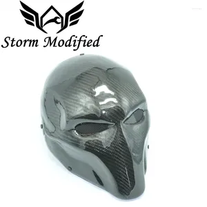 Capacetes de motocicleta Paintball Máscara tática de morte Proteção completa Proteção de face de carbono Army Exército Costume de Escudo para Halloween