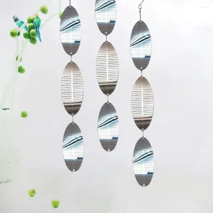 Dekorativa figurer 3D Wind Chime Decor väderbeständig fågelreflektor mycket reflekterande metallspinner för utomhusgård