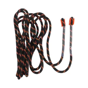 Acessórios 8mm de espessura em árvore de rochas de escalada Sling Sling Cord Rappelling Rope Equipment para esporte ao ar livre (preto e laranja, medidor)