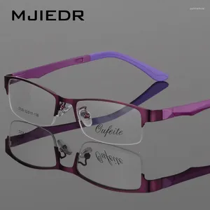Солнцезащитные очки рамки Mjiedr Половина оправы очки рамки Оптические рецептурные полудирмические очки для женских очков