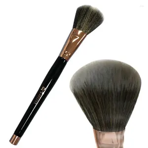 メイクアップブラシArtsecret Blush Cheek Brush Professional Cosmetic Tool Rose Gold Ferruleベース光沢のある黒いハンドルスタンピングロゴ18002