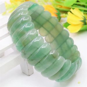 Link -Armbänder 8x25mm grüne Aventurinen Jades Armband Accessoire Handwerk Teile DIY Perlen Howlite Chalcedon Frauen Mode Schmuck Making