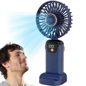 Other Appliances Small desktop fan personal mini handheld desktop fan USB pocket cooling fan with 5-speed electric desktop fan and Lcd display screen J240423