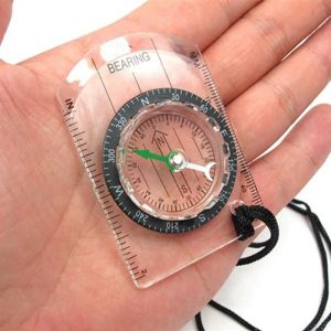 Compass per esterni per esterni esterni escursionistici trasparenti in plastica trasparente bussola impronta proporzionale viaggio di viaggio militare strumenti di trasporto kit da viaggio