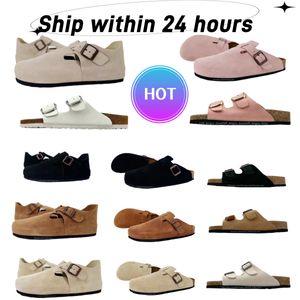 Mensplattform Sandaler Designer Sandaler Läder Suede Clogs Flat Casual Shoe Sliders Mens Lady Tazz Indoor Sandale Rubber Slide Bostons Summer Slipper Mule Platform Platform