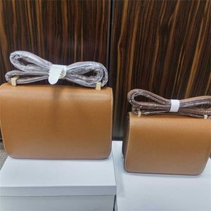 Einkaufstasche echte Leder -Damen Neue trendige Kangkang -Tasche mit echtem Leder Flugbegleiter Tasche Palmdruck Cowhide kleine Quadratbeutel für Frauen