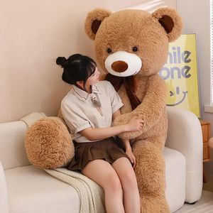 80100 cm große Größe Teddybär Plüschspielzeuggiganten Stofftiere Geburtstag Valentinstag Geschenk Weichkissen Puppen Gril Friends Mädchen 240416