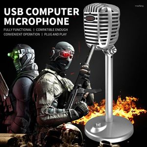 Microfones Condensador USB Desktop de Antiskide Compatível para Antiskídeos