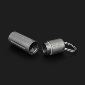 Tools Frosted Titanium Alloy Waterproof Bottle Titanium Seal Bottles Outdoor Camping Tool Pill Capsule Storage