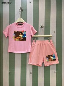 Luxus Baby Tracksuits Summer Boys Set Kids Designer Kleidung Größe 100-160 cm Foto Druckdesign kurzärmeliges T-Shirt und Shorts 24APRIL