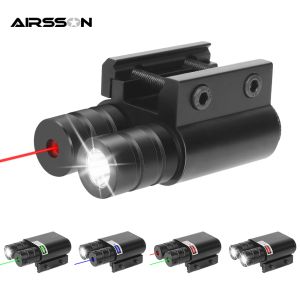 Lights Tactical Weapon Gun Light Laser Combo Red Green Blue Laser Sight Gun Flashlight Strobe Light for Rifle Pistol Handgun Light