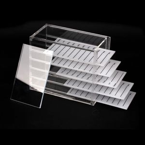 COME Pallet 5 Layers Eyelash Extension Storage Box Makeup Organizer False Eyelashes Pallets Holders Grafting 240423