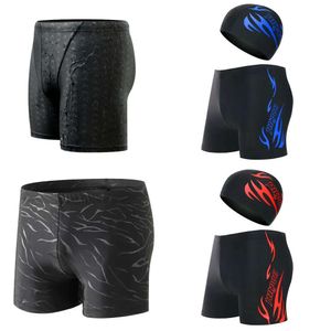 Mens Profissional Sirming Turnks Shorts Black Sharkskin Swim Briefs Swimsuites Competitivos Summer Summer Beach 240412 Terno