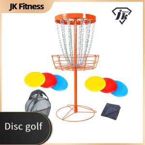AIDS Outdoor Leisure Disc Golf Game Basket Stand, Professional Throwing Disc