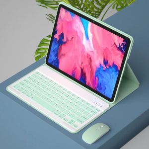 Myszy do Lenovo Tab P11 Plus klawiatura myszy Odłączona bezprzewodowa cukierka kolorowa klawiatura Silm LEALWTHER Case for TBJ606F TBJ606X