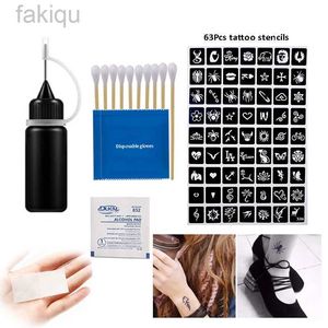 Краска для кузова 1 Set Tempreary Tattoo Kit полупрофессиональная тату-паста с набором для корпуса для тела 10 мл D240424.