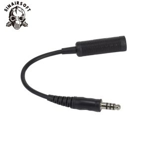 Acessórios Z Adaptador de transformação de fiação tática ZTAC Militar SoftAir Headset Connect Ptt Ztac Airsoft Acessórios de fone de ouvido Z145