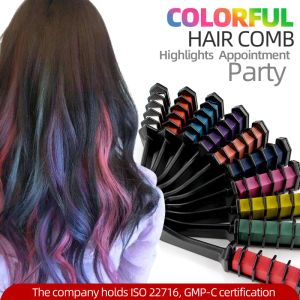 Color 10/6/1 pcs Hair Chalk Mascara Pro Crayons For Hair Temporary Hairs Dye Colorinng Hair Chalk Gray Hairs Dye Hairs Color Brushes