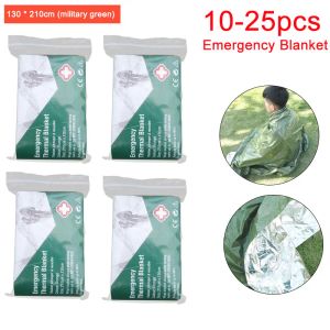 Penne da 1025 pc coperte di copertura di emergenza esterna Army Green Termal Coperte sopravvive a Pronto Soludo Impossibile protezione solare impermeabile Coperta di protezione solare