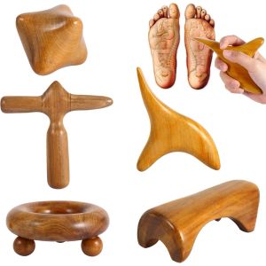 Massager 1Pcs Vietnam Fragrant Wood Body Foot Reflexology Acupuncture Shiatsu Thai Massager Roller Therapy Meridians