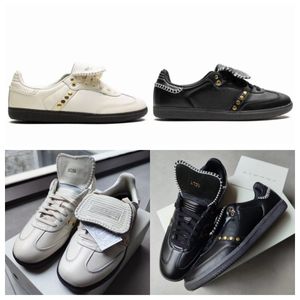 2024 wales bonner Casual Studded Pack Black Cream White Running Shoes Cloud White Core Collegiate Designer Outdoor shoes Flat Sports Sneakers Size 36-45