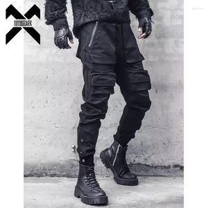 Herrenhosen Hip Hop Tactical Cargo Männer funktionale Multi -Taschenhosen 2024 Elastische Taille Fahsion Streetwear Pant Tech wohnlich