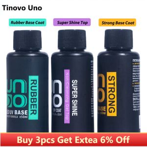 Gel TINOVO UNO 50ml Base de borracha forte forte Manicure Manicure UV Gel Gel Acha