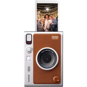 Захватить каждый момент в стиле с помощью Instax Mini Evo Instant Camera - Brown: мгновенные отпечатки, ЖК -экран и ретро -дизайн