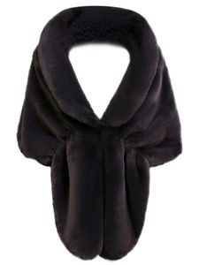 Scarves Womens Faux Fur Collar Shawl Scarf Wrap Evening Party Cape Stole For Bride And Bridesmaid Winter Coat3873949