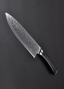 67 Layer VG10 Damasco Chef de aço de 8 polegadas Damasco Kitchen Knives Damascus Knife de alta qualidade VG10 Japaneamente Chef Micarta33365787