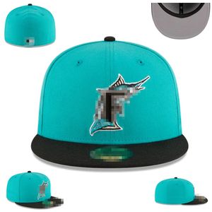 Designer Mashion Basketball Team Team Classic Classic Flat Peak Full Size Closed Caps Baseball Sports Cappelli aderenti in dimensioni 7- taglia 8 Snapback Team di basket Snapback H16