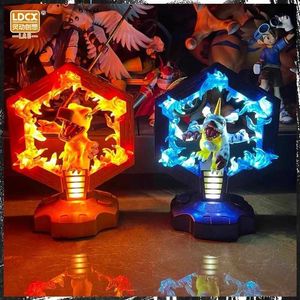 Action Toy Figures Adventure Animation Anime фигура Digimon Деривативы Agumon Gabumon Night Lamp Kawaii Light Desktop украшения рождественский подарок T240422