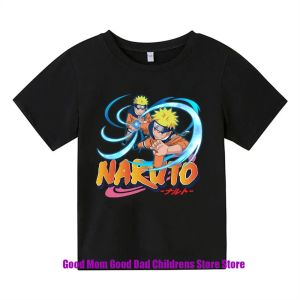 Tees 2024 Nya Naruto Zhu Li Naruto Summer Cool Children T Shirt Leisure Pillar Man Cartoon Tshirt pojkar och flickor 315 år gamla