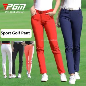 Hosen PGM Frühlings Sommergolf Pant Frauen Sporthosen weiche schlanke dünne Hosen Ladies Golf tragen atmungsaktive elastische Jogginghosen 5 Farben