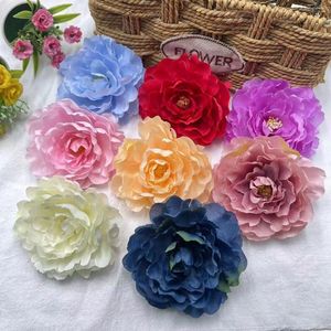 Acessórios para o cabelo 50pcs/lote 11 cm Flor de peônia grande para clipes DIY Bandada de cabeça