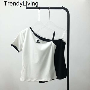 New 24SS Women T Shirt Summer Summer Sleeve Designer Tshirt Massion Massion Contens