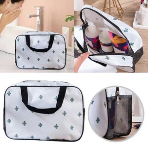 Storage Bags Fashion Portable Travel Breathable Mesh Bag Handheld Home Organizer Housewear & Furnishings